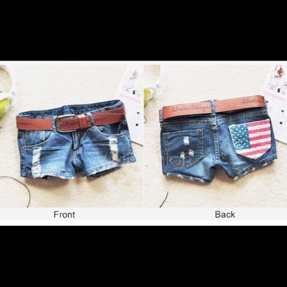Denim shorty shorts!🎉
