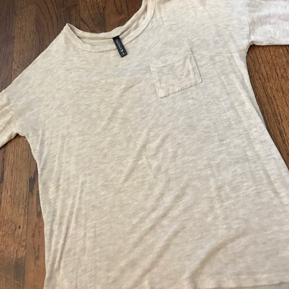 Sheer Girls 3/4 Sleeved Top