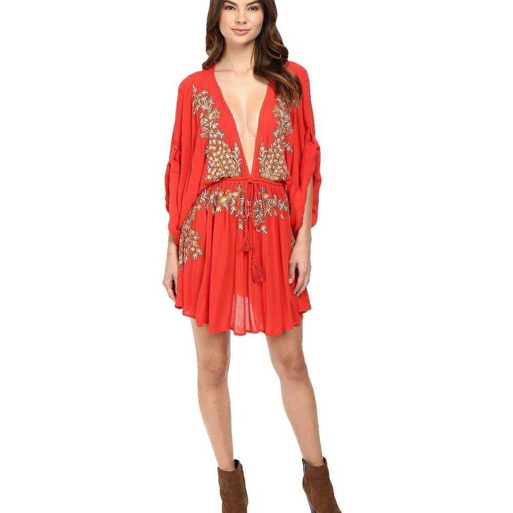 Free People hand sewn pineapple cover up