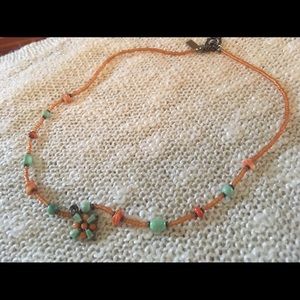 Peyote Bird- Silver Vintage necklace