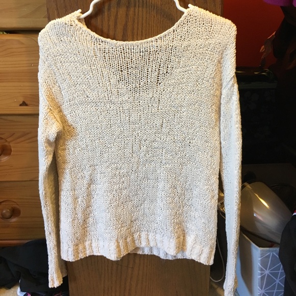 Cream American Eagle sweater - Picture 3 of 3