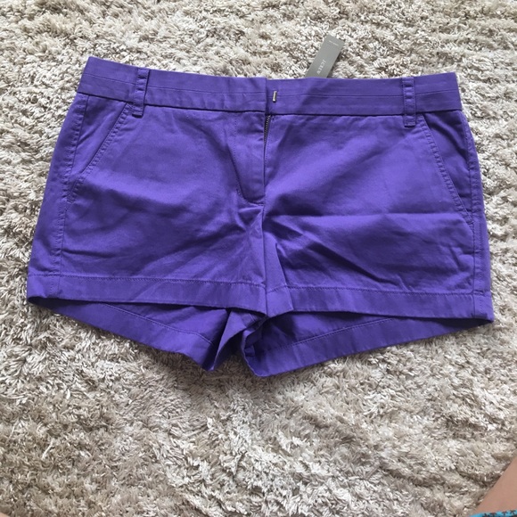 J. Crew Shorts - Purple Cotton Chino Shorts J. Crew Shorts - Purple Cotton Chino Shorts