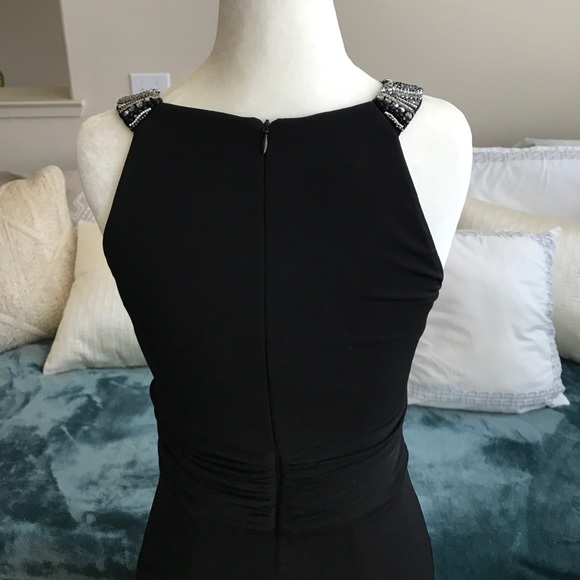 David Meister beaded strap black dress - Picture 4 of 5