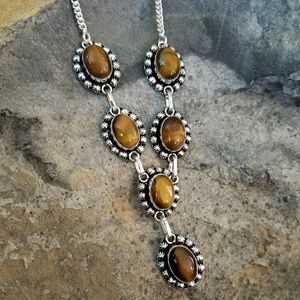 Sterling silver Tigers eye necklace