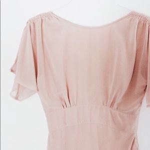 ASOS Blush Pink Maxi Bridesmaid Prom Dress