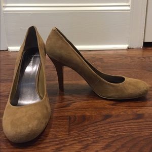 Brown Suede Pumps