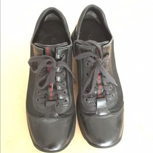 Authentic Gucci black leather sneakers #8