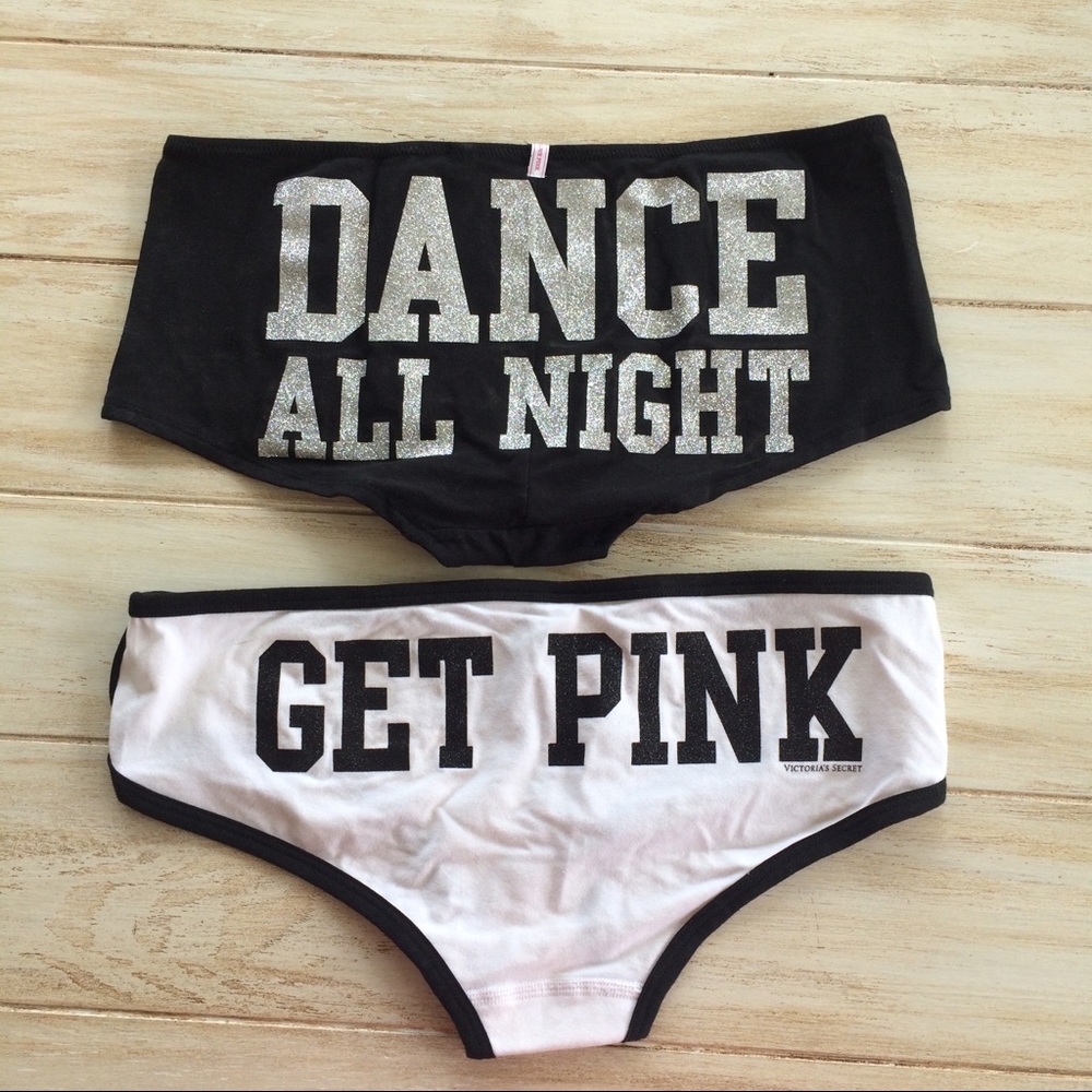 PINK Victoria's Secret hipster boy shorts panties