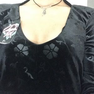 Velvet bodysuit
