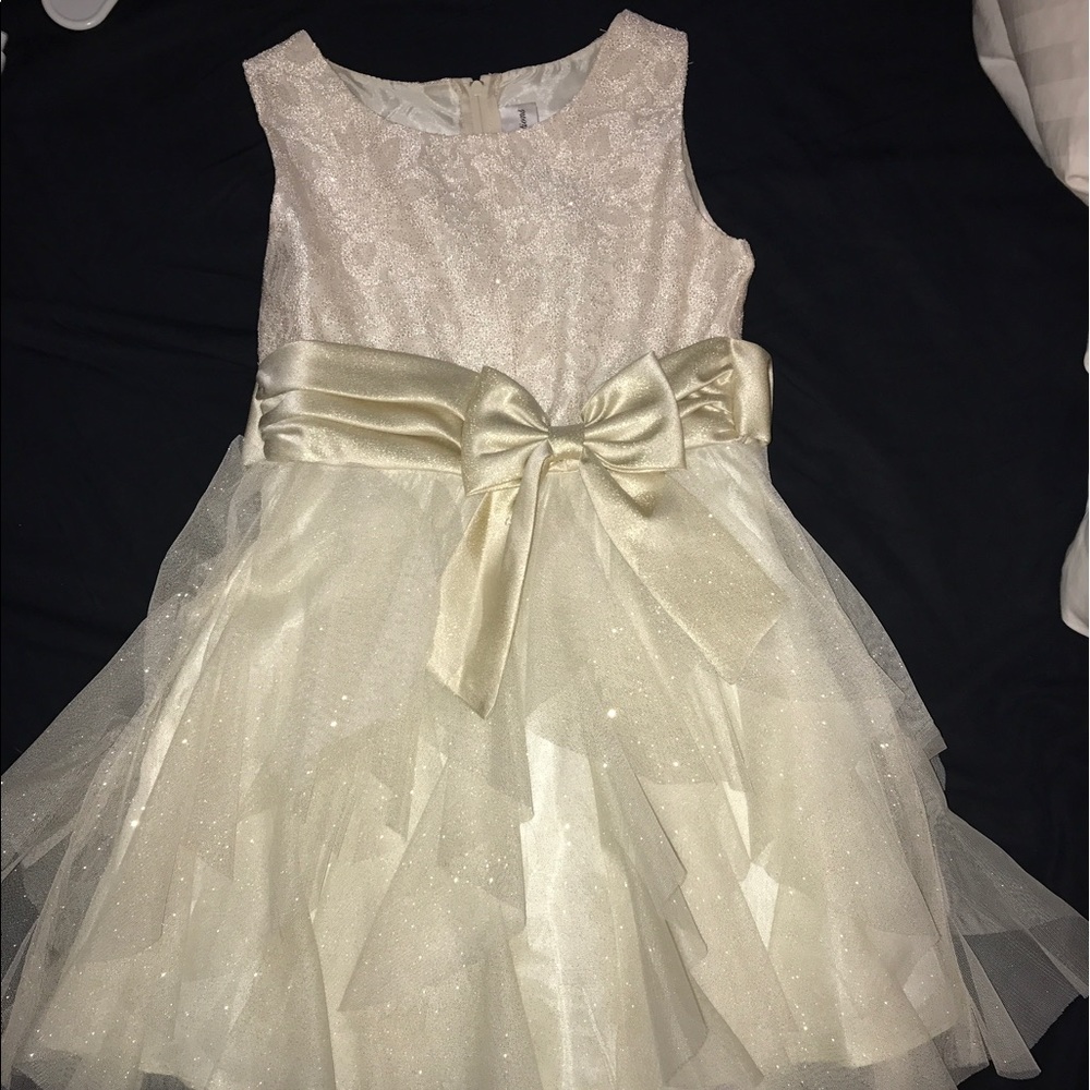 Off white dress with glitter