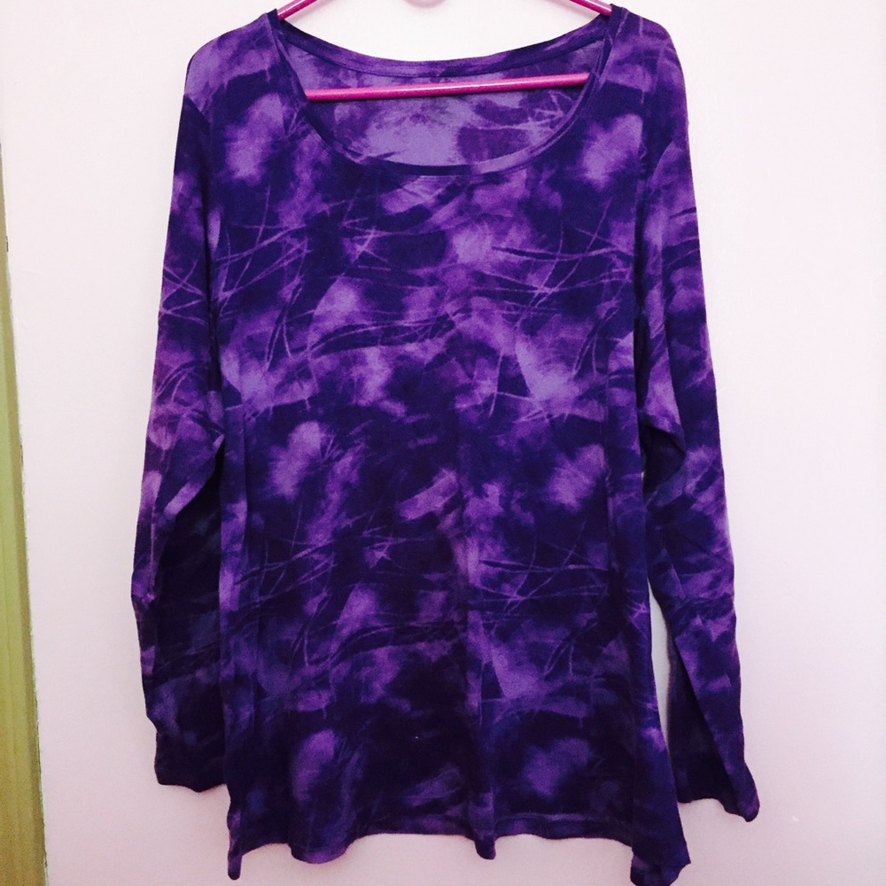 Purple Tie-Dye Shirt