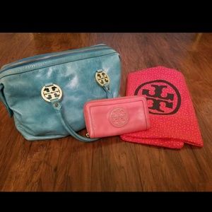Authentic Tory Burch handbag with wallet