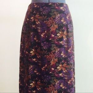 Briggs New York Full Length Floral Skirt