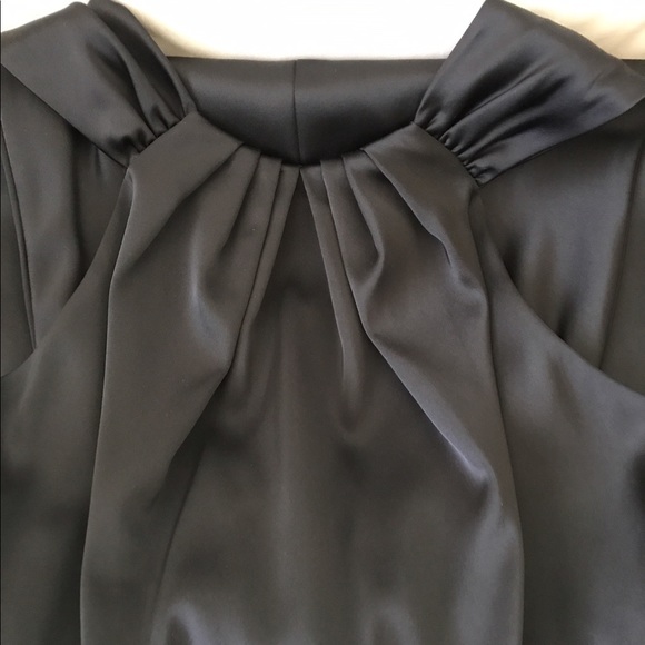 David Meister black satin dress - Picture 3 of 6