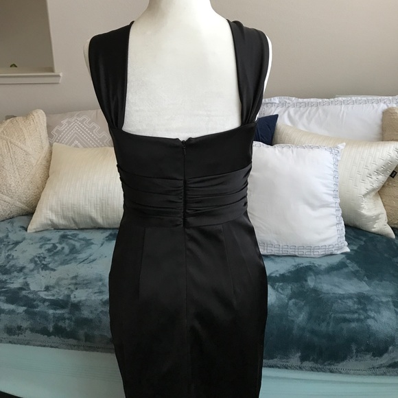 David Meister black satin dress - Picture 6 of 6