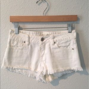 Bullhead denim white shorts