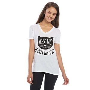 Ask Me About My Cat Graphic Tee
