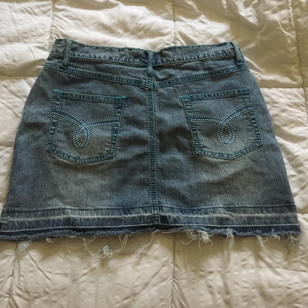 Distressed Denim Skirt - Picture 2 of 2