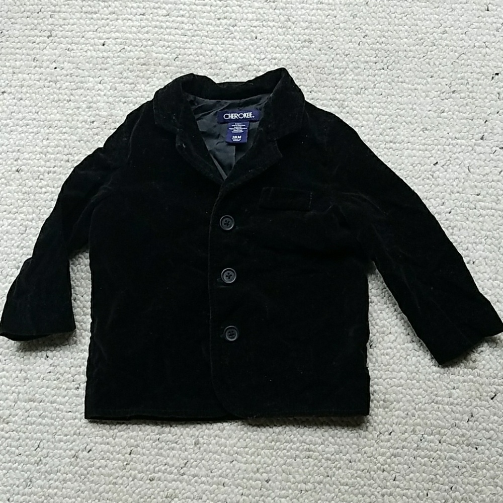 18Mos Black Velvet Jacket