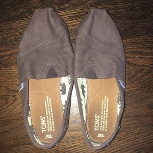 Brown TOMS Original Canvas Shoes