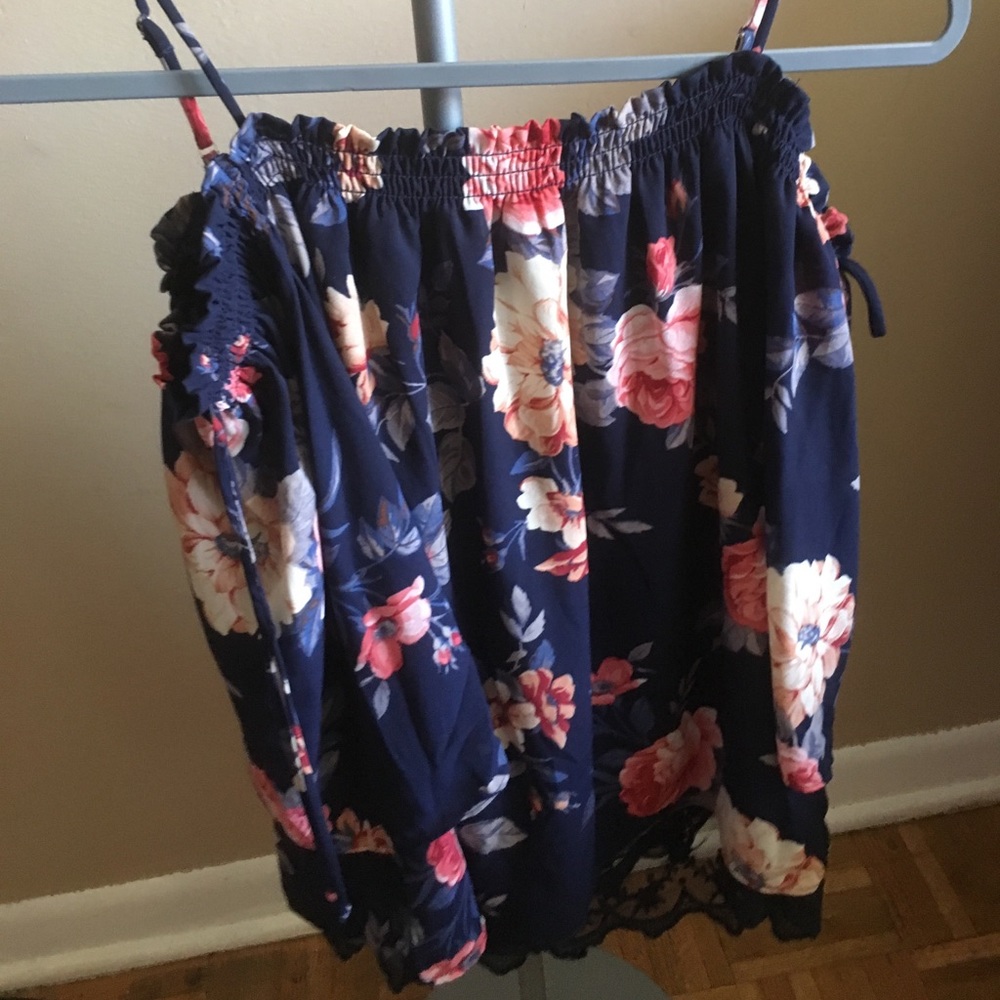 Off the shoulder floral top