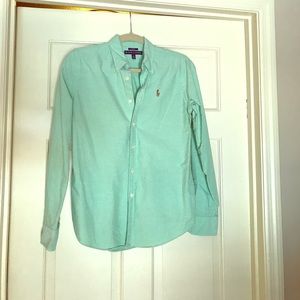 Mint green! Polo Button up shirt by Ralph Lauren