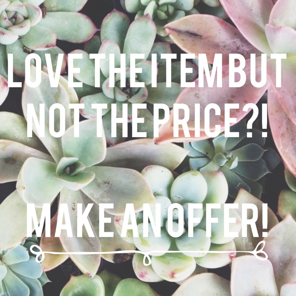 Love the item? Make an offer! 🎀