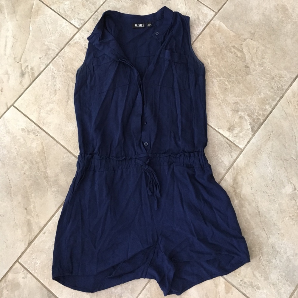Navy blue romper