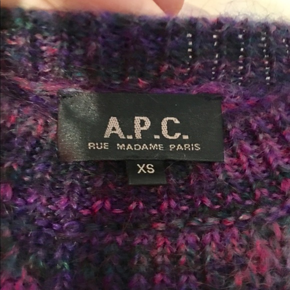 APC mohair and merino wool pullover sweater - Picture 2 of 4