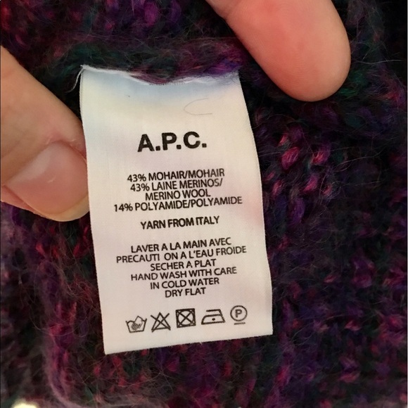 APC mohair and merino wool pullover sweater - Picture 3 of 4
