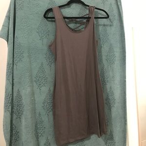 Grey body con T-Shirt material dress