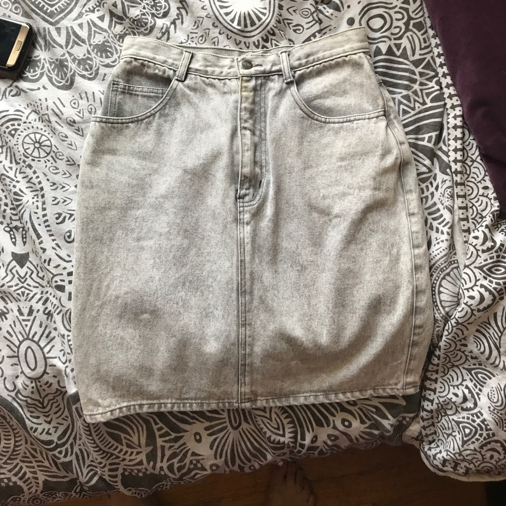 Vintage acid wash Steffano knee length skirt