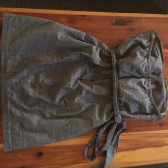 Grey short A line dress - Picture 2 of 3