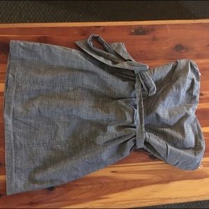 Grey short A line dress