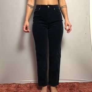 Ralph Lauren vintage high rise navy corduroy pants