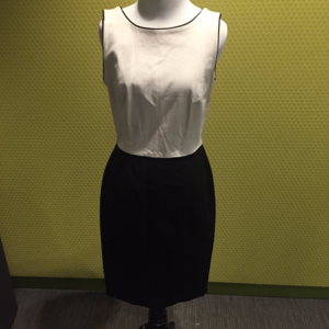 Banana Republic Black& white A-Line Dress, size 8