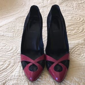 Black lace Fendi pumps