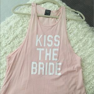 "KISS THE BRIDE" tank top