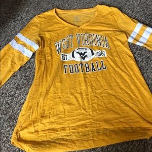West Virginia University Football  tee, vintage