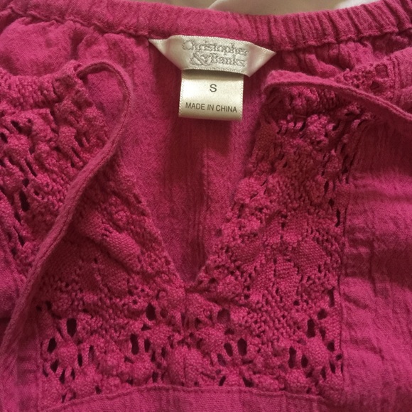 Christopher & Banks Pink Shirt - Picture 3 of 4