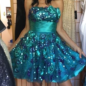 A beautiful short sequence dress