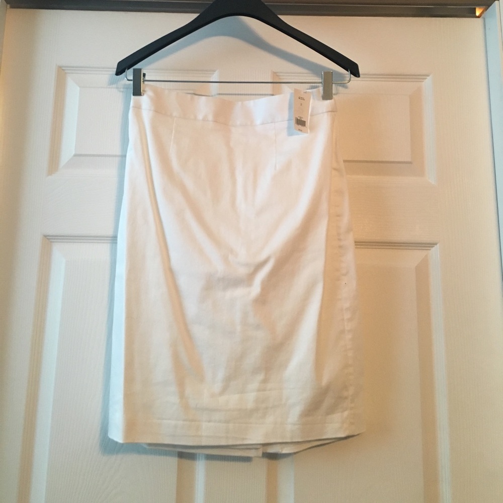 BR White Cotton Skirt