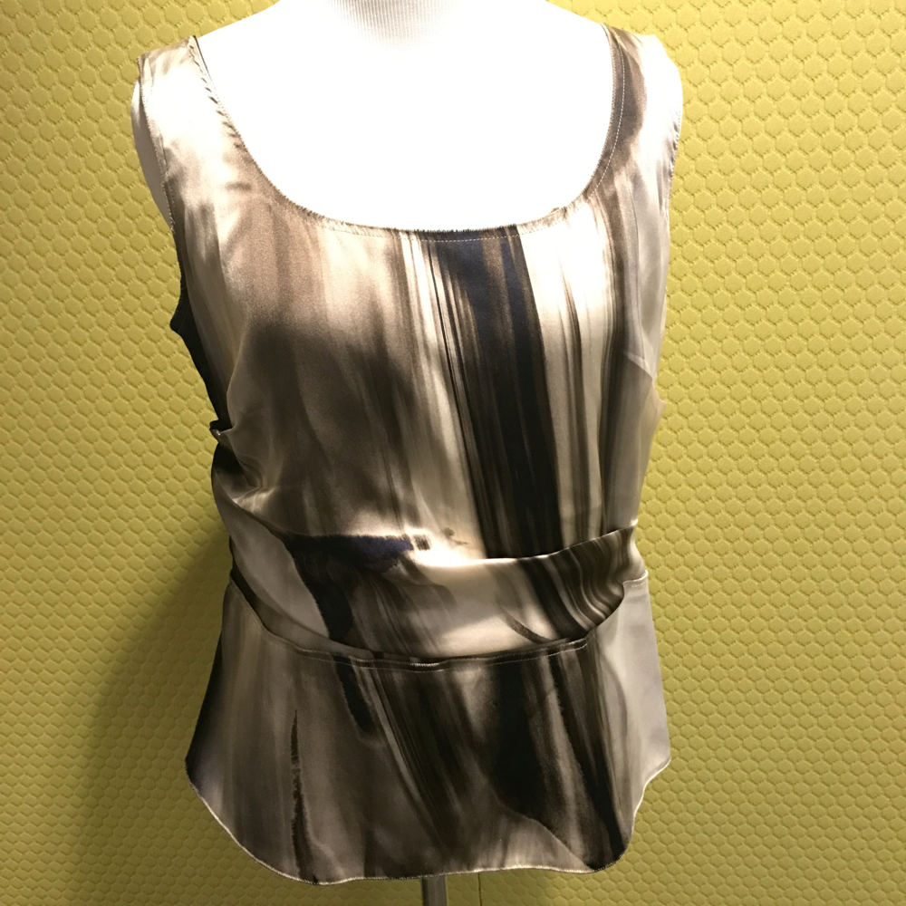 Ellie Tahari Black Blouse Size M