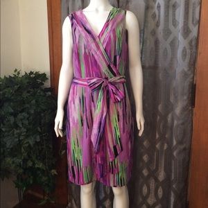 Catherine Malandrino Abstract Print Dress