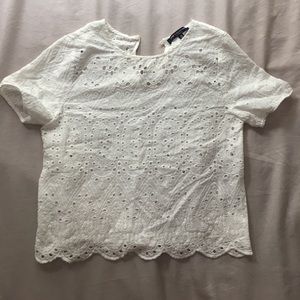 White lace t-shirt