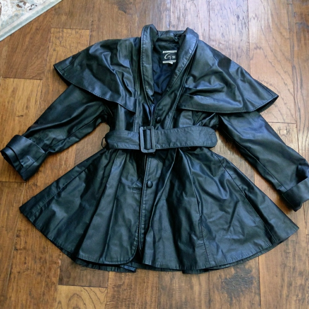 Global Identity Leathers Leather Dress/Swingcoat!