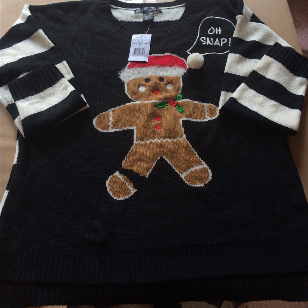 Oh Snap Christmas Sweater XL