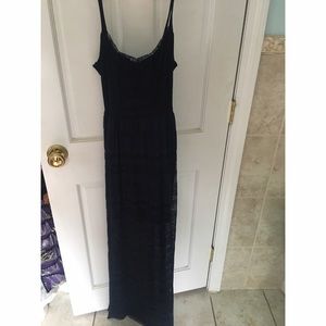 navy blue maxi dress
