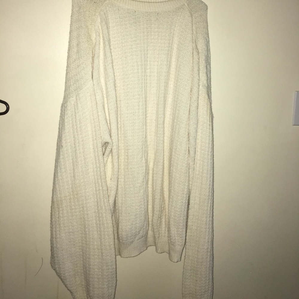Oversized cream sweater