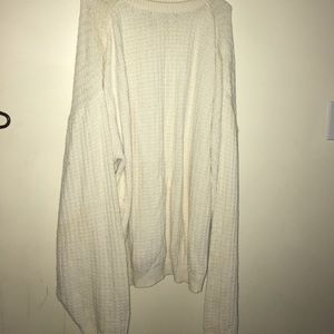 Oversized cream sweater